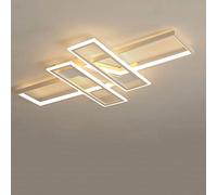 Modern LED Ceiling Light Fixture Rectangular Square Designer Pendant Lamp for Kitchen Dining Room Living Room Office Acrylic Chandelier Energy Class A