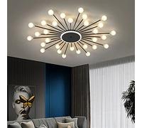 Modern LED Ceiling s Lighting For Living Room Bedroom Kitchen Lusture Indoor Home Decoration Fixture Lights (Color : 24 heads gold Size : Warm) (18 Heads Black Cold)