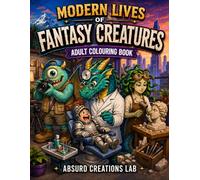 Modern Lives of Fantasy Creatures Adult Colouring Book