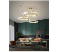 Modern Living Room Crystal Chandelier Led Remote Dimmable