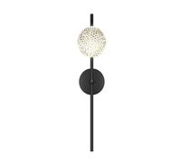 Modern Long Strip Wall Sconces, Ball Acrylic Lamp, Simple Iron Art Mounted Background Light, Black Lighting Fixtures for Bedroom Living Room Corridor Stairs