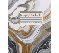 Modern Marble Flow: A sleek marble design composition notebook college ruled for students with a minimalist aesthetic
