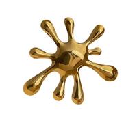 Modern Meets - Broche vintage con patrón irregular, broche circular geométrico de metal para varias ocasiones, accesorio de estilo retro, One Size, como se describe