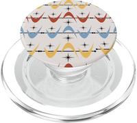 Modern Midcentury Mid Century Retro Atomic Age Space 50s PopSockets PopGrip para MagSafe