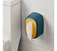 Modern Monochrome Design For Home And Hotel Settings Stylish White Tabletop Tissue Holder(Blu)