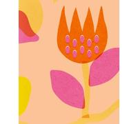 Modern nature inspired notbook: illustrative floral design. 200 lined pages. soft matte cover