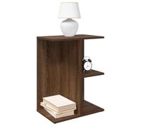 Modern Night Stand with Storage, Engineered Wood Bedside Table in Oak Brown, 46.5x29x61 cm, Sturdy & Spacious, Perfect for Bedroom or Living Room, Easy to Clean & Assemble