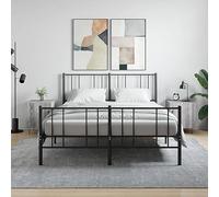 Modern Nightstand Set of 2, Engineered Wood Bedside Tables with Storage Shelf, Sonoma Gray Finish, 40x40x50 cm, Sturdy Metal Legs, Wall Mountable for Safety, Perfect for Bedroom or Living Room