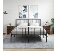 Modern Nightstand Set of 2, Engineered Wood Oak Brown Bedside Tables with Storage Drawer & Cabinet, 40x35x50 cm for Bedroom Living Room