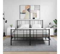 Modern Nightstand Set of 2, Engineered Wood White Glossy Finish 40x40x50 cm with Storage Shelf & Metal Legs, Bedside Table for Bedroom, Living Room, Dorm