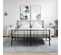 Modern Nightstand Set of 2, White Engineered Wood Bedside Table with Storage Shelf, 40x35x50 cm, Sturdy Metal Legs for Bedroom Decor, Easy Assembly