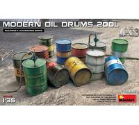Modern Oil Drums 200l Diorama 1 :3 5 Plástico Modelo Kit Miniart