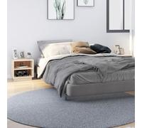 Modern Pine Wood Nightstand Set of 2 with 2 Shelves, Solid Pine Bedside Tables 40x34x40 cm for Bedroom Decor, Sturdy Storage for Books & Remote Control