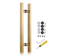 Modern Push Pull Bar Handle, Gold Entry Door Handle,Heavy Duty Steel Modern Sliding Barn Door Handle/Glass Gate Handle,20/24/40/60 Inch Modern Interior Shower Door Handles ( Color : Gold , Size : Leng