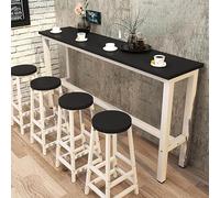 Modern Rectangle Wooden Bar Table Counter Height Console & Dining Table for Kitchen Balcony or Sofa Area 55.1" L x 15.7" W x 39.4" H Stylish Breakfast & Coffee Table