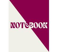 Modern Red Notebook: Lined Journal for Writing and Ideas (8.5 x 11 in, 100 Pages): Bold Geometric Design Notebook