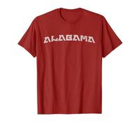 Modern Retro Alabama Distressed Style Print Camiseta