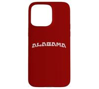 Modern Retro Alabama Distressed Style Print Carcasa para iPhone 15 Pro Max