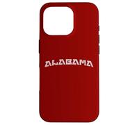 Modern Retro Alabama Distressed Style Print Carcasa para iPhone 16 Pro