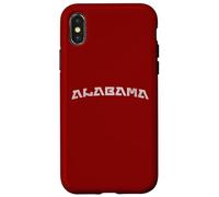 Modern Retro Alabama Distressed Style Print Carcasa para iPhone X/XS