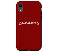 Modern Retro Alabama Distressed Style Print Carcasa para iPhone XR
