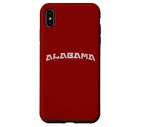 Modern Retro Alabama Distressed Style Print Carcasa para iPhone XS Max