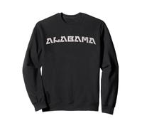 Modern Retro Alabama Distressed Style Print Sudadera