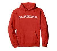 Modern Retro Alabama Distressed Style Print Sudadera con Capucha