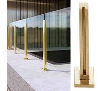 Modern S - Kit de sistema de barandilla para interiores con abrazaderas de panel cuadrado, ideal para balcones y vallas de grapas Slish Safe Solut para interiores del hogar