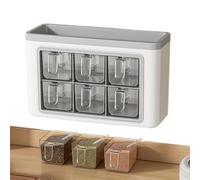 Modern Seasoning Jar, Kitchen Sugar Rack, Adhesive Wall Container, Organized Ingredients Storage Solution, Mounted Condiment Holder Accessory Set, Culinary Gear for Home, Restaurant, Hotel