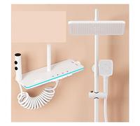 Modern Shower Column, Digital Display tatic Shower Set, Wall-Mounted Rain Shower Head, ry Bathroom Shower System (White Hot & Cold)