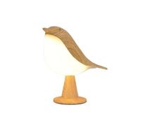 Modern Simple Magpie LED 3 Colors Bedside Lamp Wooden Bird Night Light Touch Control Bedroom Table Reading Lamp Home Decor Light