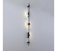 Modern Simple Wall Sconce Wall Decoration, Black 3X6W Led Long Bar Wall Lights with Acrylic Lamp Shade, Wall Lamps for Indoor Living Room Bedroom Hallway (Warm Light)