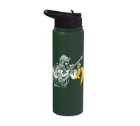 Modern Soldier Ready For Warfare and Duty Design 1 of 4 Stainless Steel Insulated Water Bottle