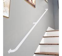 Modern Stair il - Kit de barandilla de pared ajustable de 1 m a 6 m para escalones de interior/exterior con soportes de metal (tamaño: 300 cm), seguridad y estilo para tu hogar