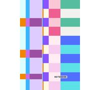 Modern Striped Notebook | Digital Collage: Notebook for Girls, Teens and Women | Ruled | 6 x 9 inches | 110 pages