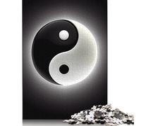 Modern Style Yin and Yang Puzzles Imposible,desafío para Adultos Juego Educativo 1000 Piezas Obra De Arte De Juego De para Adultos Y Niños 1000pcs (38x26cm)