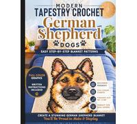 Modern Tapestry Crochet Dogs: German Shepherd