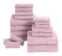 Modern Threads Air Cloud 6 Juego de Toallas 100% algodón Peinado, Rosa, 18-Piece Towel Set