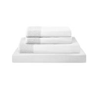 Modern Threads Includes Flat, Fitted Sheet with Deep Pockets, & Pillowcases Juego de sábanas de Microfibra de Encaje de Ganchillo de 4 Piezas, tamaño Queen, Color Blanco, Reina, Matrimonio Doble, 4