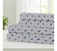 Modern Threads Sábanas de Microfibra Suave y Sedosa, sin Arrugas, lujosas sábanas de Microfibra Que Incluyen sábana encimera, sábana Bajera con Bolsillos Profundos y Fundas de Almohada, Color Azul