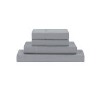 Modern Threads Sábanas sólidas de Microfibra Suave, sábanas de Microfibra de Lujo, Incluye sábana encimera, sábana Bajera con Bolsillos Profundos y Fundas de Almohada Stone Queen