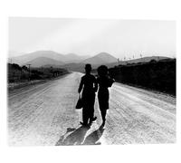 Modern Times, Charlie Chaplin, final scene Cuadro de metacrilato