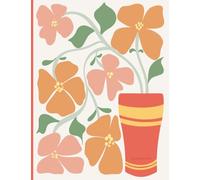 Modern Vase - Dotted Notebook - Soft Aesthetic for School & Study - 7.4 x 9.7 in: Beautifully Illustrated Notebook for Calm Journaling