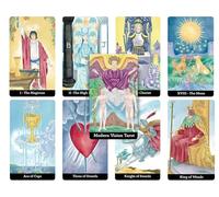Modern Vision Tarot Cards Deck. Rider-Waite-Smith baraja de tarot reinventada. 78 cartas de estilo clásico
