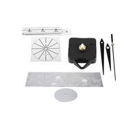 Modern Wall Clocks 3D Frameless Non-Ticking Large DIY Clock for Living Room Decor, Contemporary Style, Black and Silver