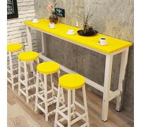 Modern Wooden Counter Height Dining Table for Bar Kitchen Balcony Rectangle Console Sofa Coffee Table with Long Breakfast Bar Top Furniture for Home and Outdoor Use