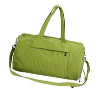 Moderna bolsa cruzada de nailon con cremallera de acceso rápido y asa ergonómica, elegante y resistente al agua, para viajes, Green, Mass Beauty