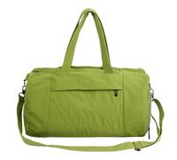 Moderna bolsa cruzada de nailon con cremallera de acceso rápido y asa ergonómica, elegante y resistente al agua, para viajes, Green, Mass Beauty