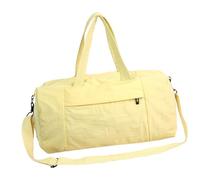 Moderna bolsa cruzada de nailon para viajes, práctica bolsa cruzada de nailon con cremallera de acceso rápido y asa ergonómica, accesorio de viaje moderno resistente al agua, Amarillo, Mass Beauty